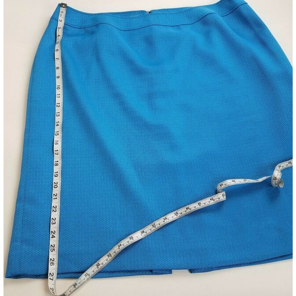 Tahari Blue Pencil Skirt - Picture 11 of 12